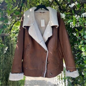 Faux shearling jacket